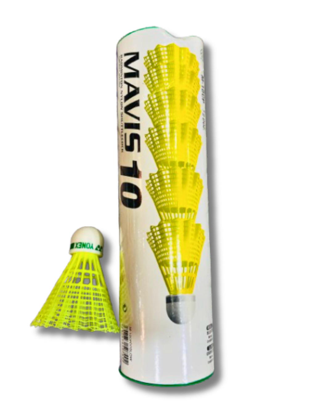 Yonex Mavis 10 Badminton Shuttlecocks - Yellow - Half Dozen (6 Shuttles)