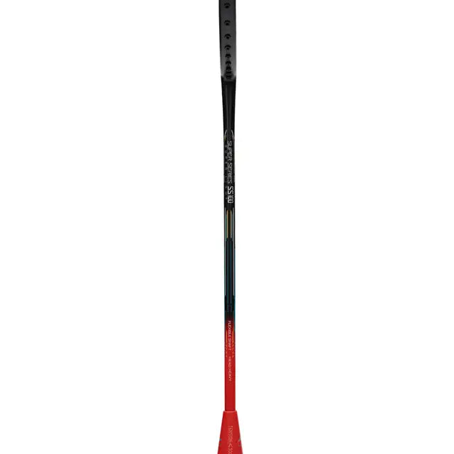 LI-NING Super Series SS100 Carbon Graphite Badminton Strung Racket (Black/Red) Black, Red Strung Badminton Racquet